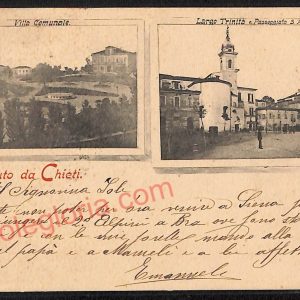 ae5001 - CARTOLINA D'EPOCA - Chieti Città - Panorama  1899