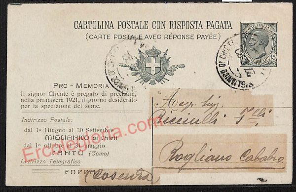 ae5005 - CARTOLINA D'EPOCA DOPPIA - Chieti Città