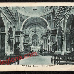 ah8887 - CARTOLINA D'EPOCA - Potenza Città - Intero della Cattedrale