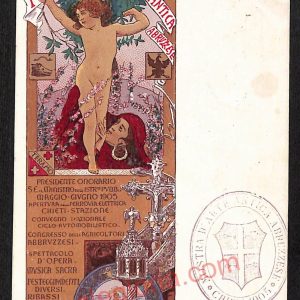 ae5007 - CARTOLINA D'EPOCA - Chieti Città -  Mostra d' Arte Antica Abruzzese