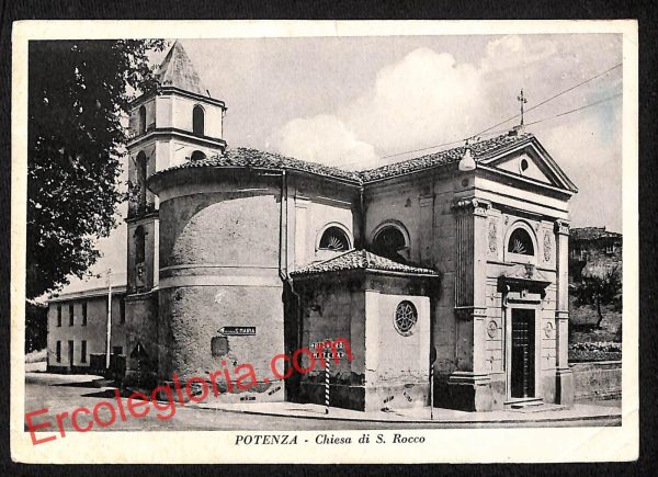 ah8889 - CARTOLINA D'EPOCA - Potenza Città - Chiesa di San Rocco