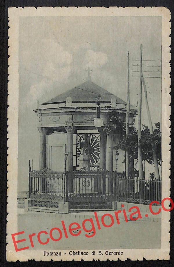 ah8895 - CARTOLINA D'EPOCA - Potenza Città - Obelisco di San Gerardo