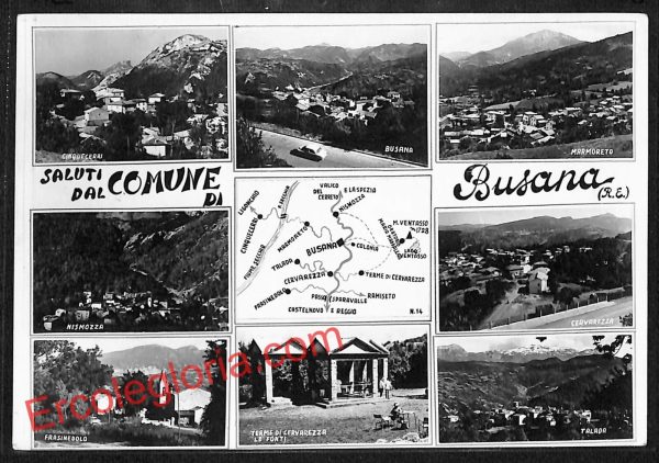 ah9821 - CARTOLINA D'EPOCA - Reggio Emilia Provincia - Busana