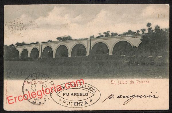 ah8904 - CARTOLINA D'EPOCA - Potenza Città - Ponte San Vito