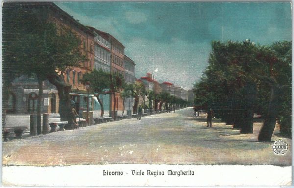 73423  - CARTOLINA d'Epoca: LIVORNO Città -   Viale REGINA MARGHERITA 1918