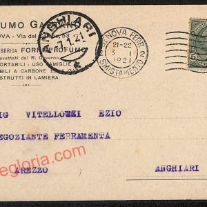 ag0878 - CARTOLINA D'EPOCA - Genova Città - Profumo Gaetano