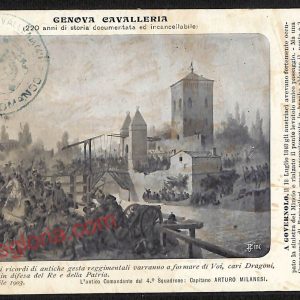 ag0880 - CARTOLINA D'EPOCA - Genova Città - Cavalleria