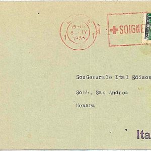 24057 - BELGIUM - POSTAL HISTORY -  POSTMARK  1933 Medicine RED CROSS Dental