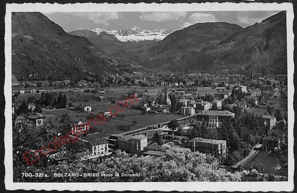 ae3517 - CARTOLINA  D'EPOCA - Bolzano Città - Panorama  1938