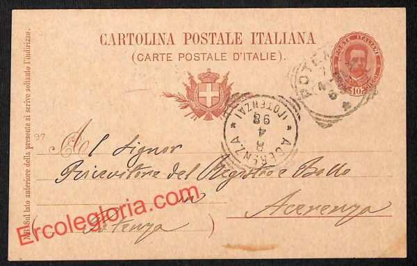 ah8925 - STORIA POSTALE - Potenza Città
