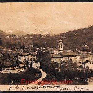 ae1894 - CARTOLINA  D'EPOCA - Biella Provincia - Pollone