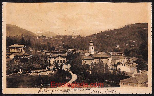 ae1894 - CARTOLINA  D'EPOCA - Biella Provincia - Pollone