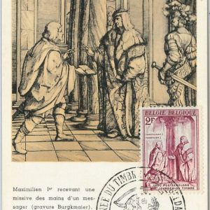 57068 - BELGIUM - POSTAL HISTORY: MAXIMUM CARD 1957 - ROYALTY  History