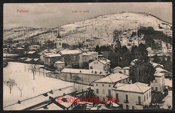 ae1896 - CARTOLINA  D'EPOCA - Biella Provincia - Pollone