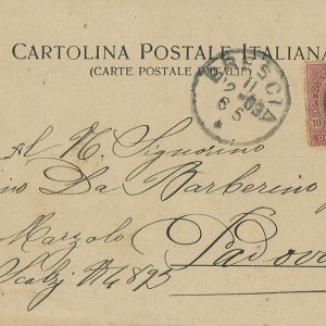 P0452 - ITALIA Regno - Storia Postale - UMBERTO I - 10 cent dopo validità 1902