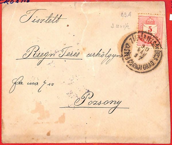 aa2120 - HUNGARY Croatia  - POSTAL HISTORY - COVER 1927