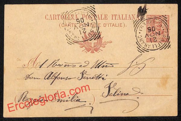 ah9852 - STORIA POSTALE - Reggio Emilia Provincia - Castellarano