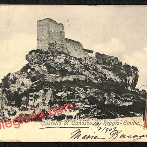 ah9854 - CARTOLINA D'EPOCA - Reggio Emilia Provincia - Castello di Canossa