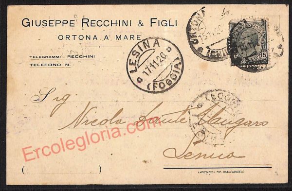 ae5030 - CARTOLINA D'EPOCA - Chieti Provincia - Ortona