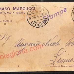 ae5032 - CARTOLINA D'EPOCA - Chieti Provincia - Ortona  1924