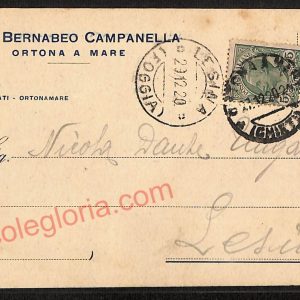 ae5033 - CARTOLINA D'EPOCA - Chieti Provincia - Ortona  1920