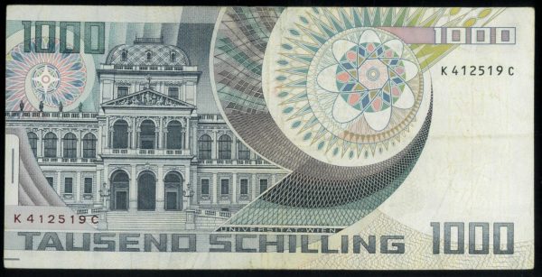P3356 - AUSTRIA, 1000 SCHILLING PICK 152 A, VF ++ QUALITY - immagine 2