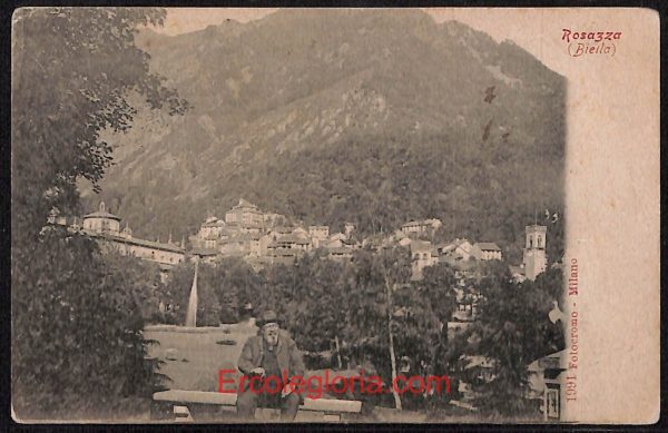 ae1906 - CARTOLINA  D'EPOCA - Biella Provincia - Rosazza   1920