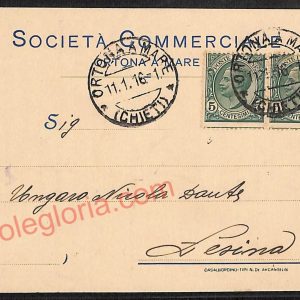 ae5038 - CARTOLINA D'EPOCA - Chieti Provincia - Ortona  1916