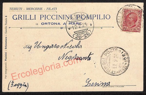 ae5040 - CARTOLINA D'EPOCA - Chieti Provincia - Ortona