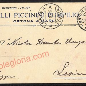 ae5041 - CARTOLINA D'EPOCA - Chieti Provincia - Ortona  1925