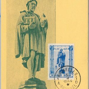 57011  - BELGIUM - POSTAL HISTORY: MAXIMUM CARD 1944 - ART Architecture