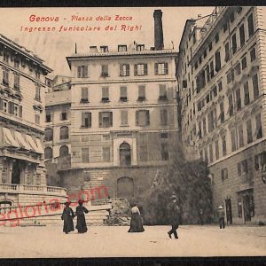 ag0901 - CARTOLINA D'EPOCA - Genova Città - Piazza della Zecca