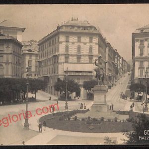 ag0909 - CARTOLINA D'EPOCA - Genova Città - Piazza Corvetto