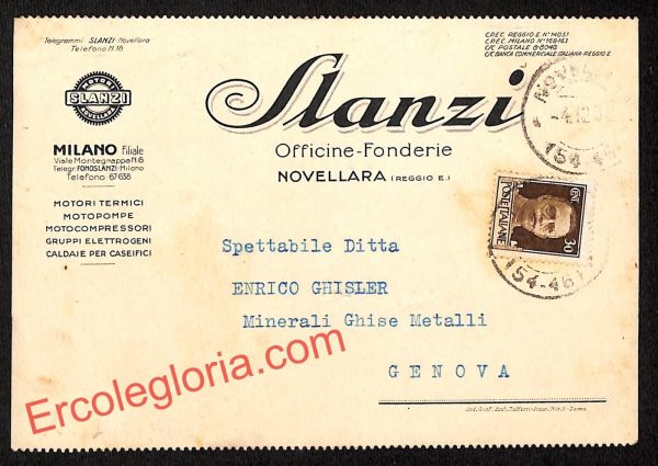 ah9879 - STORIA POSTALE - Reggio Emilia Provincia - Novellara