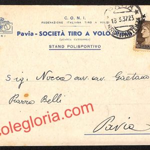 ah5965 - STORIA POSTALE - Pavia Città - Società Tiro a Volo