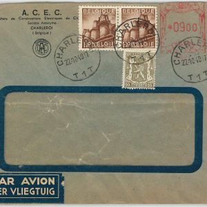 41938   - BELGIUM Belgique - POSTAL HISTORY -   AIRMAIL COVER to ITALY - 1949
