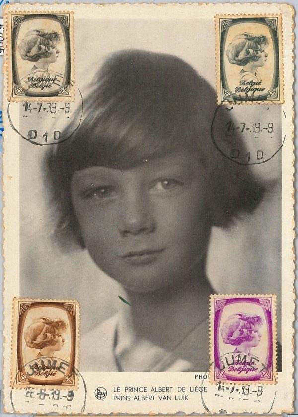 57004 - BELGIUM - POSTAL HISTORY: MAXIMUM CARD 1939 - ROYALTY