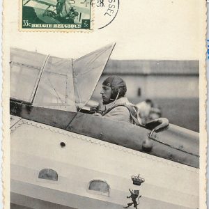 57000 - BELGIUM - POSTAL HISTORY: MAXIMUM CARD 1938 - ROYALTY / Aviation