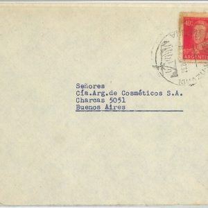 64654 -  ARGENTINA  - POSTAL HISTORY -  COVER  1956 - WATERFALLS postmark