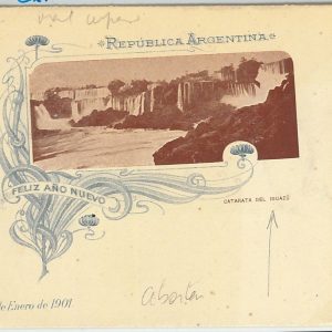 64650 - ARGENTINA - POSTAL HISTORY: POSTAL STATIONERY COVER - WATERFALLS