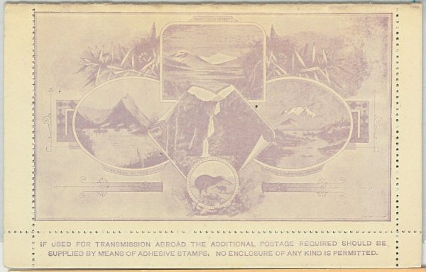 64648 - NEW ZEALAND - POSTAL HISTORY: DOUBLE STATIONERY CARD - WATERFALLS