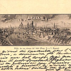 ad0075 - CARTOLINA D'EPOCA - Pisa Città - PANORAMA  1933