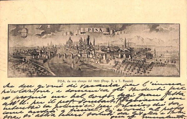 ad0075 - CARTOLINA D'EPOCA - Pisa Città - PANORAMA  1933