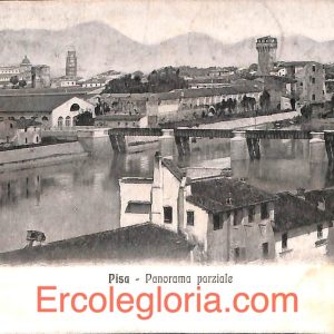ad0088 - CARTOLINA D'epoca - Pisa Città - Panorama parziale  1934