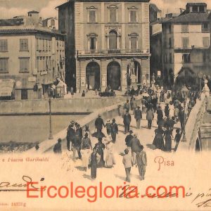 ad0090 - CARTOLINA D'epoca - Pisa Città - Ponte di Mezzo  1901