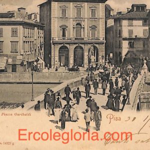 ad0092 - CARTOLINA D'epoca - Pisa Città - Ponte di Mezzo  1902