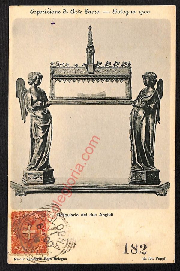 ae2518 - CARTOLINA  D'EPOCA - Bologna Città - Reliquiario dei due Angiooli
