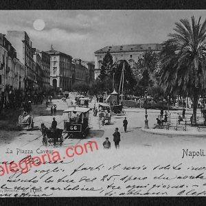 ah3362 - CARTOLINE D'EPOCA - Napoli Citta - Piazza Cavour