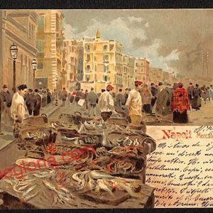 ah3364 - CARTOLINE D'EPOCA - Napoli Citta - Mercato di Pesci