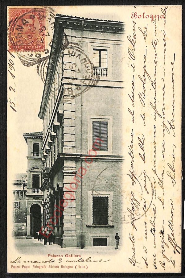 ae2522 - CARTOLINA  D'EPOCA - Bologna Città - palazzo Galliera